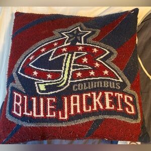 NHL Hockey Columbus Blue Jackets Vintage Logo Pillow 19x19